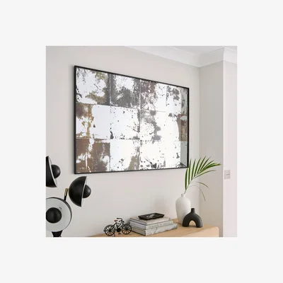Dunelm Antique Window Rectangle Mirrored Wall Art