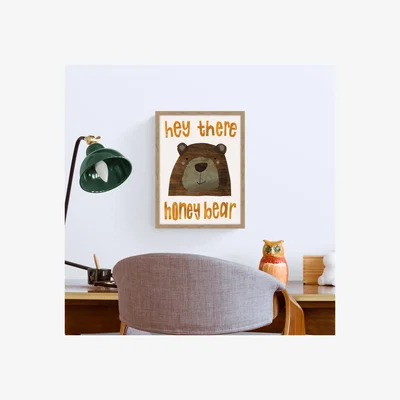 Dunelm Hey There Honeybear Framed Print