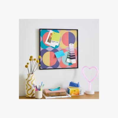 Dunelm Multicoloured Printed Pin Board