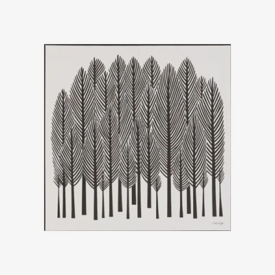 Dunelm Cedar and Sage Reaching High Framed Canvas
