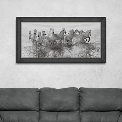 Dunelm Illusion of Power by Golubenko Framed Print Black and white