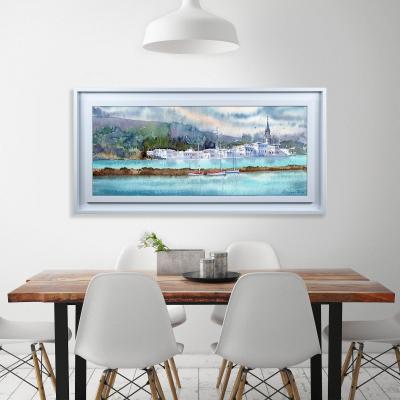 Dunelm The Art Group Peaceful Framed Print Blue