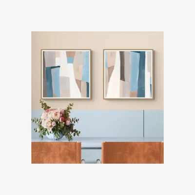 Dunelm Artko Set of 2 Geometry Harmony by Hannah Dawson Framed Prints