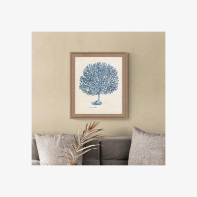 Dunelm Artko Blue Sea Coral 3 Framed Print