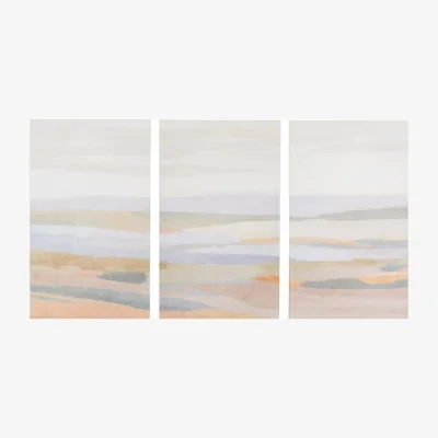 Dunelm Cedar and Sage Infinite Air Canvas Set of 3 Canvas