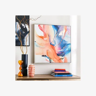 Dunelm Abstract Framed Canvas MultiColoured
