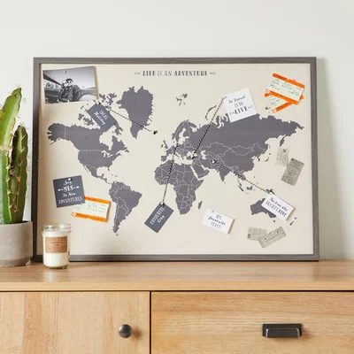 Dunelm Map Multi App Brown and Grey
