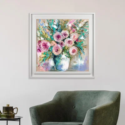 Dunelm The Art Group Gum and Bush Roses Framed Print MultiColoured