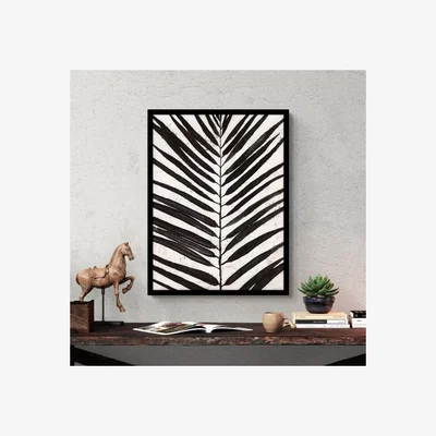 Dunelm Artko A Frond Leaf Abstract Framed Print