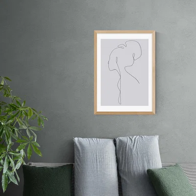 Dunelm East End Prints Female Print Black and white