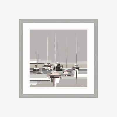 Dunelm Morning Wharf Framed Print