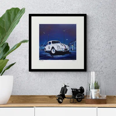 Dunelm Racing Bug Framed Print Black