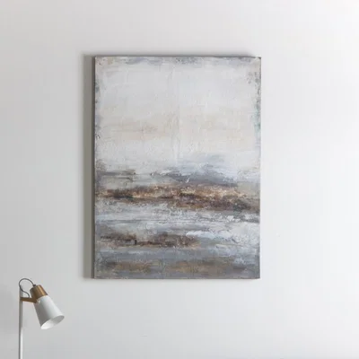 Dunelm Ocean Skyline Dusk Framed Art Natural