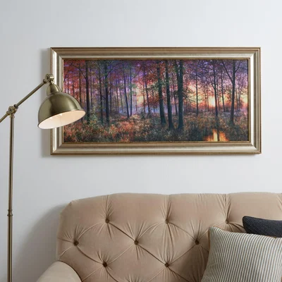 Dunelm Dorma Golden Coppice Dawn Framed Print Gold