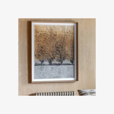 Dunelm Cedar and Sage Autumn Tinge Framed Canvas