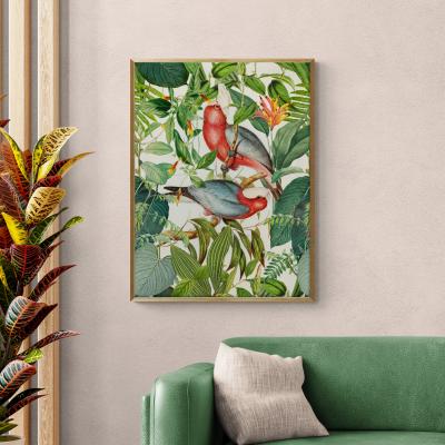 Dunelm Tropical Birds by andrea Haase Framed Print MultiColoured