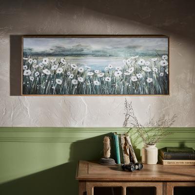 Dunelm Moorland Landscape Capped Canvas 100x40cm Blue