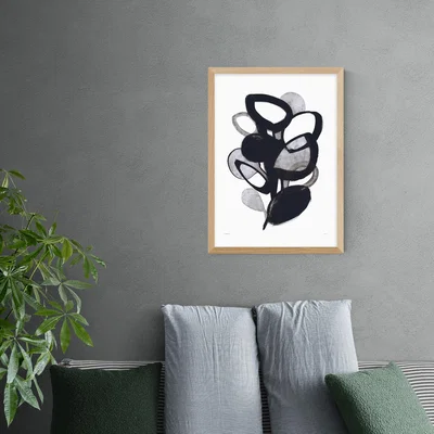 Dunelm East End Prints The Plant Print Black and white