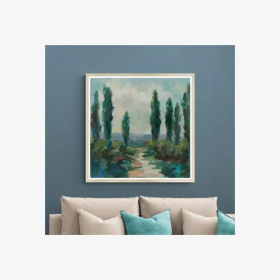 Dunelm Artko Majestic Poplars Framed Print