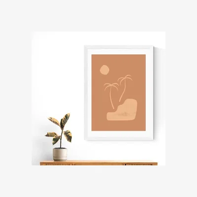 Dunelm East End Prints Beach Palms by Sundry Society Print