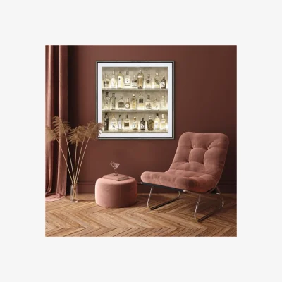 Dunelm Cedar & Sage The Connoisseur Framed Print Gold