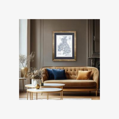 Dunelm Cedar & Sage The British Isles Framed Print