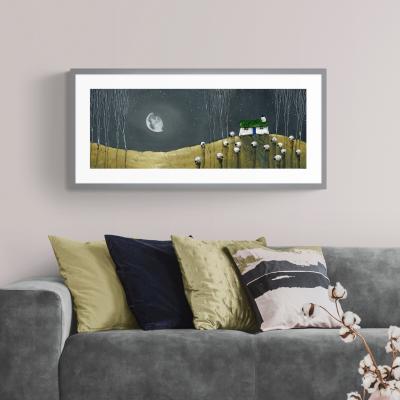 Dunelm Among The Trees by Geoff Beckett Framed Print Green