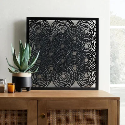 Dunelm Tribal Cut Out Paper Framed Print White