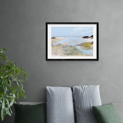 Dunelm East End Prints Sea View Print Blue
