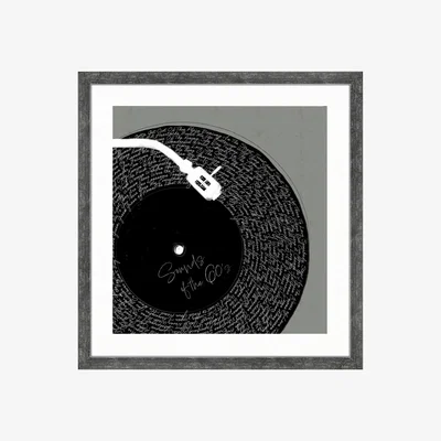 Dunelm Discover the Sounds of the 60s Framed Print