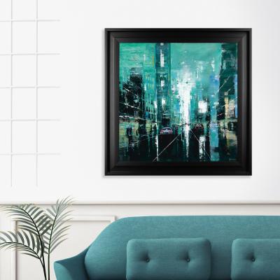 Dunelm The Art Group Manhattan Framed Print Blue