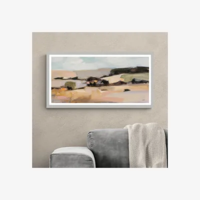Dunelm Desert Mornig Framed Print Natural