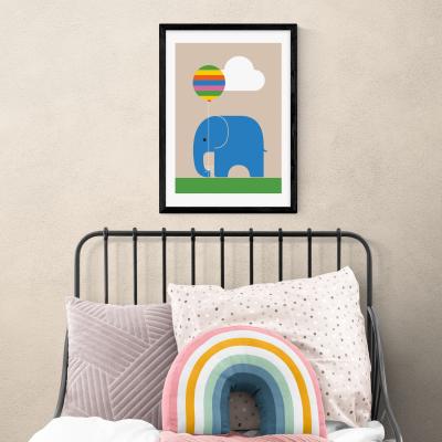 Dunelm East End Prints Elephant Print MultiColoured