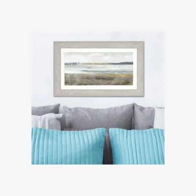 Dunelm Ocean Shimmer by Adelene Fletcher Framed Print Grey