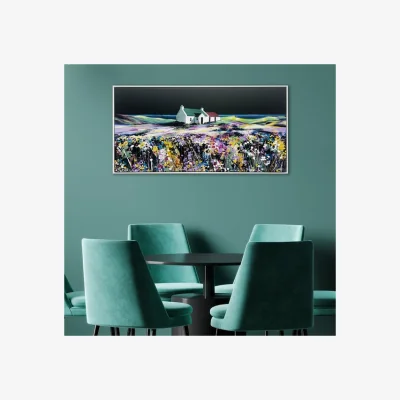 Dunelm Moonshine by Avril Thomson Smith Framed Canvas