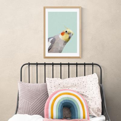Dunelm East End Prints Cockatiel Print MultiColoured