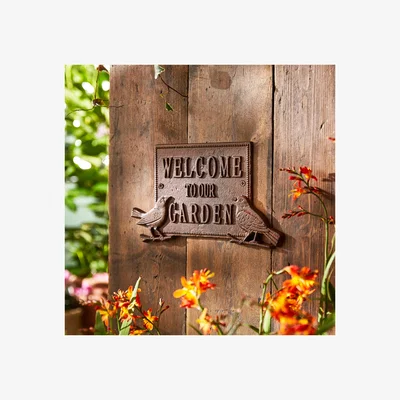 Dunelm Cast Iron Welcome Sign