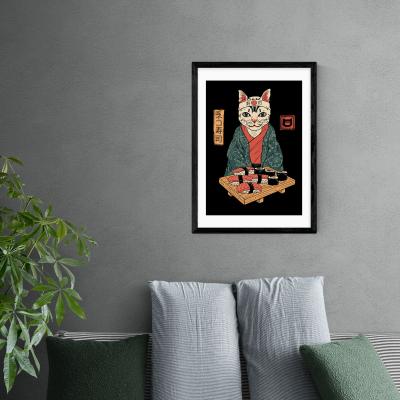 Dunelm East End Prints Neko Sushi Bar Print MultiColoured