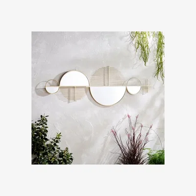Dunelm Elements Indoor Outdoor Wall Art Gold