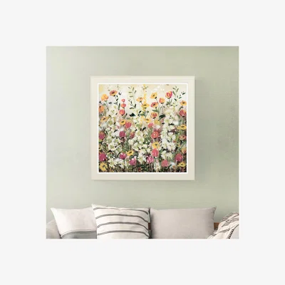 Dunelm Bright Floral Framed Print