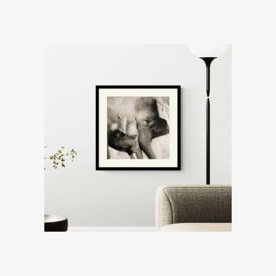 Dunelm Artko Much Love Elephants Framed Print