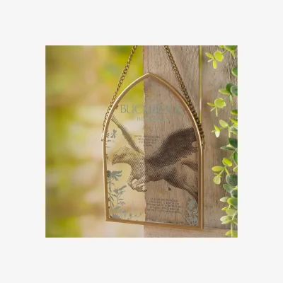 Dunelm Harry Potter Herbology Buckbeak Arched Glass Hanging Plaque