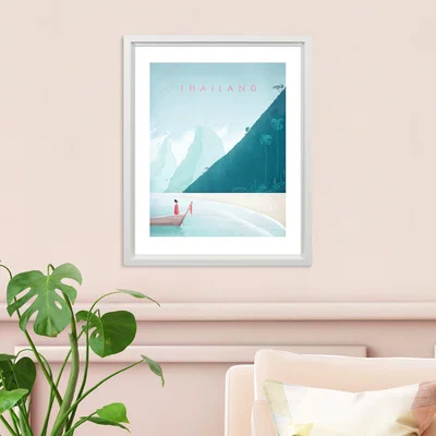 Dunelm The Art Group Thailand Framed Print Blue