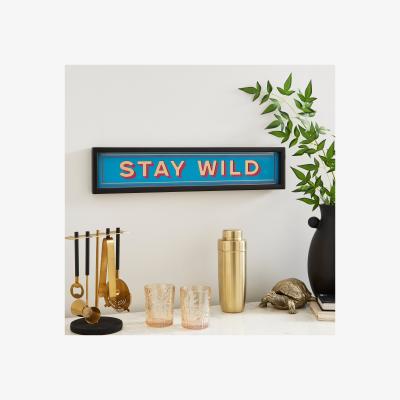 Dunelm Stay Wild Mirrored Wall Art