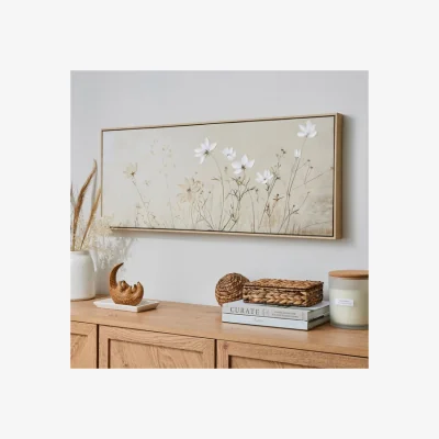 Dunelm Chiltern Wildflowers Framed Canvas