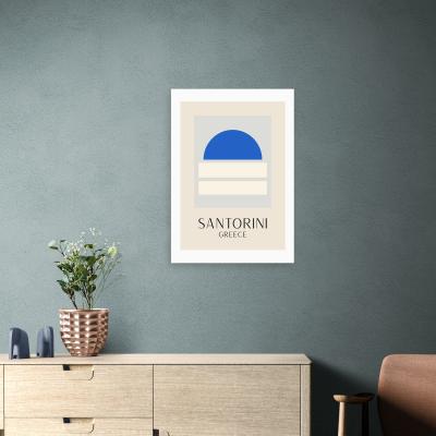 Dunelm East End Prints Santorini Print Blue