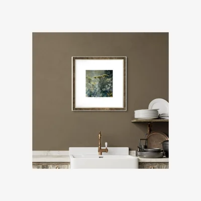 Dunelm Cedar & Sage Clarity Floral Framed Print Grey