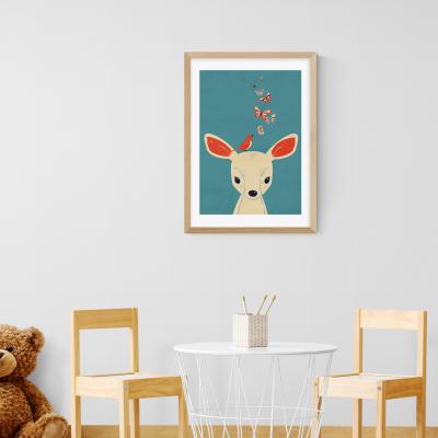 Dunelm East End Prints Flutter Print Blue