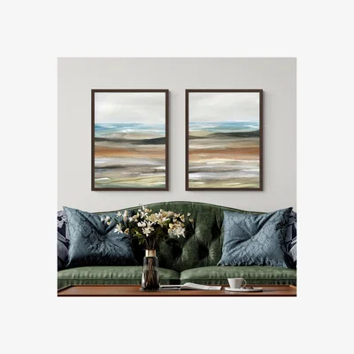 Dunelm Set of 2 Nature's Many Layers Framed Prints
