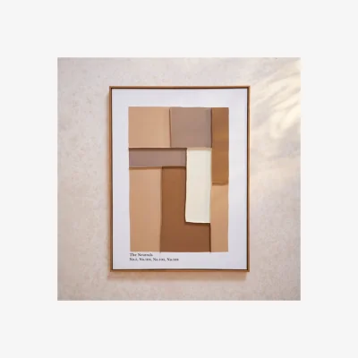Dunelm Origins of Colour The Neutrals Framed Canvas
